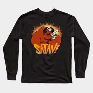 Coffee Break Satan Long Sleeve T-Shirt